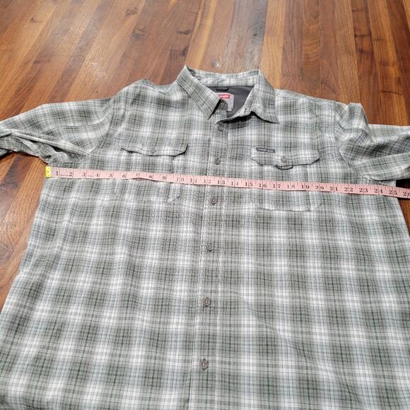 Wrangler Outdoor Series Plaid Regular Fit Button front Shirt Size XL - Picture 6 of 8
